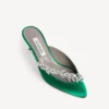 Balenciaga pentru femei | saboți Manolo Blahnik în nuanța „grass”
