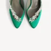 Balenciaga pentru femei | saboți Manolo Blahnik în nuanța „grass”