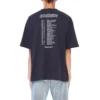 Balenciaga Speed Hunters pentru bărbați, negru, cu bandă albastră, mânecă scurtă, gri 541875TCV381055