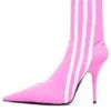 Balenciaga x adidas Originals Botine Knife 110 mm „Pink” 724073W2ES15090