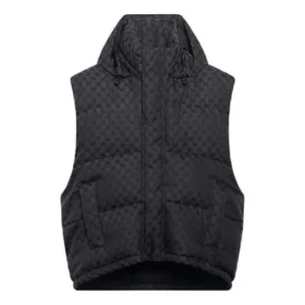 Balenciaga x Gucci The Hacker Project – Vestă matlasată Hacker Cocoon „Negru” 681884TLO531269