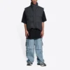 Balenciaga x Gucci The Hacker Project – Vestă matlasată Hacker Cocoon „Negru” 681884TLO531269