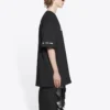 Balenciaga x PlayStation Crossover PS5 cu imprimeu geometric alfabetic, mânecă scurtă, unisex, negru 651795TKVF31070