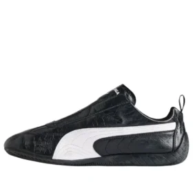 Balenciaga x Puma Speedcat din piele „Black White” 847148WSDSB1090