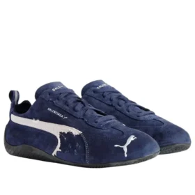 Balenciaga x Puma Speedcat Suede „Distressed Navy White” 847146WSDSD4191