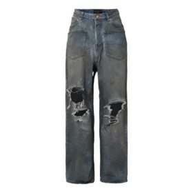 Blugi largi cu buzunare peticite „Albastru” 751111TDW143359