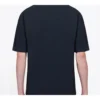 Bluză Balenciaga pentru bărbați, model retro, tricotată, croială slim, mânecă scurtă, negru 612966TIV821000