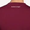 Bluză tehnică pentru bărbați, cu mâneci lungi, croială ajustată, în nuanțe de burgund/aqua