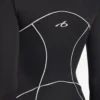 Body tehnic pentru femei, cu mâneci lungi, de culoare neagră