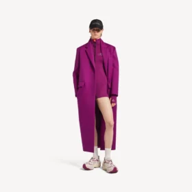 Body tehnic pentru femei, cu mâneci lungi, în nuanțe de violet/portocaliu