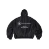 Bomber ușor cu glugă Balenciaga x WFP „Black” 752178TLO251000