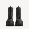 Botine cu șireturi pentru bărbați, model „Bulldozer”, negru