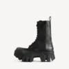 Botine cu șireturi pentru bărbați, model „Bulldozer”, negru