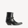 Botine Memphis pentru femei cu curele, negru