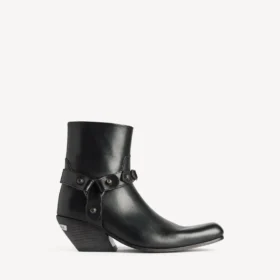 Botine Memphis pentru femei cu curele, negru