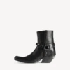 Botine Memphis pentru femei cu curele, negru
