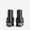 Botine Memphis pentru femei cu curele, negru