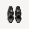 Botine Memphis pentru femei cu curele, negru