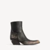 Botine Memphis pentru femei, negru/bej