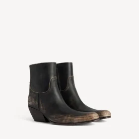 Botine Memphis pentru femei, negru/bej