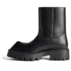 Botine Rhino „Piele de vițel netedă neagră” 763684WBB501000