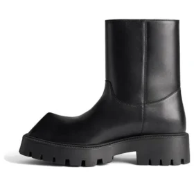 Botine Rhino „Piele de vițel netedă neagră” 763684WBB501000