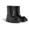 Botine Rhino „Piele de vițel netedă neagră” 763684WBB501000