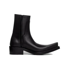 Botine Santiago „Piele de vițel neagră mată” 745530WBDO01000