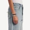 Brățară/colier tip choker cu perle Malibu în negru/alb/argintiu strălucitor