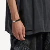 Brățară Saint-Germain din dantelă în culorile negru/alb/argintiu lucios