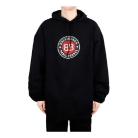 Bărbați Balenciaga Negru cu slogan imprimat Negru 641679TJV771000
