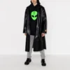 Bărbați Balenciaga SS21 Alien cu logo imprimat, grosime sporită, negru clasic 641679TJV959113