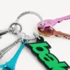 Breloc/cheie de motociclist Balenciaga pentru femei, verde/negru