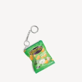 Breloc cu talisman „chips” în culoarea verde