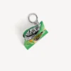 Breloc cu talisman „chips” în culoarea verde