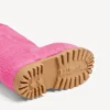 Breloc/portchei pentru femei în formă de cizmă mini Alaska, roz