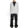 Cardigan cu logo pe toată suprafața „Gri deschis Alb” 699822T32331461