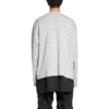 Cardigan cu logo pe toată suprafața „Gri deschis Alb” 699822T32331461