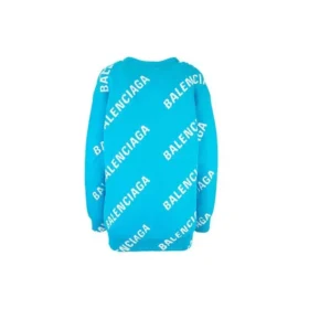 Cardigan cu monogramă și logo, croială lejeră „Albastru” 625330T31784661