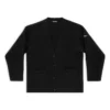 Cardigan FW23 „Tricot din lână dublu față, negru” 771671T16751000
