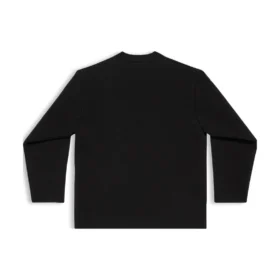 Cardigan FW23 „Tricot din lână dublu față, negru” 771671T16751000