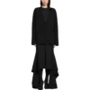 Cardigan FW23 „Tricot din lână dublu față, negru” 771671T16751000