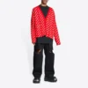 Cardigan Mini Allover Logo „Red White” 699822T32336090