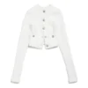 Cardigan scurt „Alb” 793604T33289000