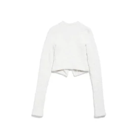 Cardigan scurt „Alb” 793604T33289000