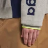 Cardigan tricotat cu fermoar pentru bărbați, în culorile gri/bleu marin