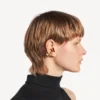 Cercei de tip „ear cuff” pentru femei Eisa XS, în auriu strălucitor