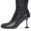 Cizme de damă de 90 mm „Piele neagră” 701937WBCR01000