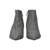Cizme din lână cu model în carouri și vârf ascuțit „Grey” 579218W1SR01214