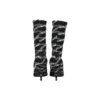 Cizme din spandex cu logo Monogram de 80 mm „Black” 549784W1P601264